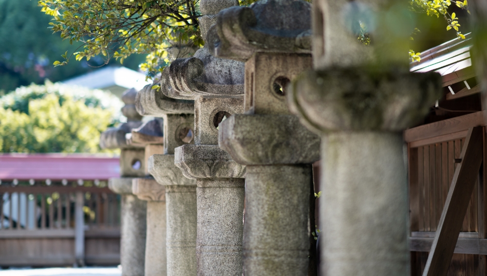 Stone lanterns